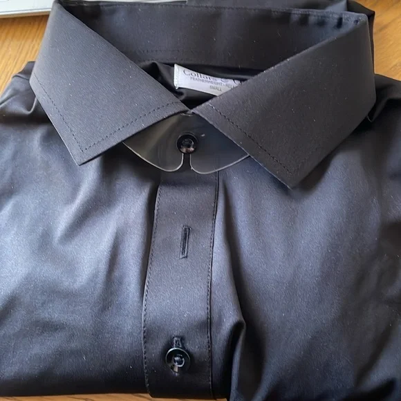 Collars & Co. Featherweight Relaxed Flex Polo Black Size Small NEW Without Tag - Picture 6 of 7